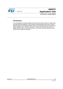 Common mode filters - STMicroelectronics