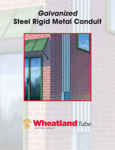 Galvanized Steel Rigid Metal Conduit