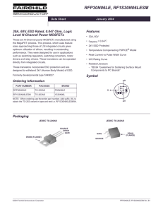 RFP30N06LE Datasheet - SparkFun Electronics