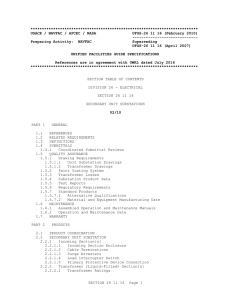 UFGS 26 11 16 Secondary Unit Substations