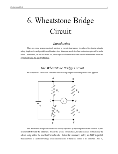 6. Wheatstone Bridge Circuit