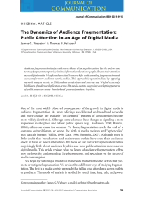 The Dynamics of Audience Fragmentation: Public Attention in an