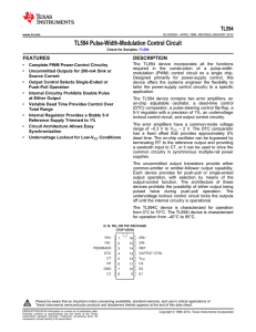 TL594 Pulse-Width-Modulation Control Circuit (Rev. H)