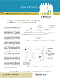 Using Transferred Normal / Emergency (Generator