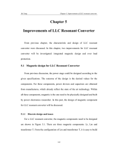 Chapter 5 Improvements of LLC Resonant Converter