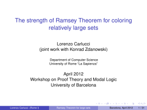 Ramsey Theorem, Turing Jumps, and relatively large sets