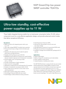 Ultra-low standby, cost-effective power supplies up to 11 W