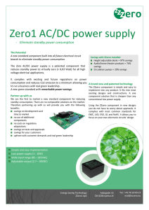 Zero1 AC/DC power supply