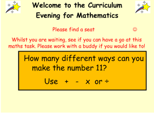 How many different ways can you make the number 11? Use +
