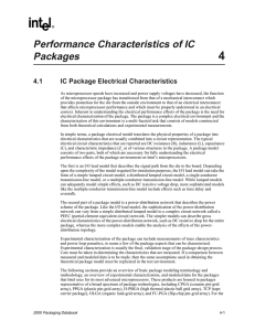 Performance Characteristics of IC Packages