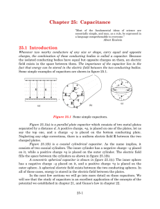 Chapter 25: Capacitance - Farmingdale State College