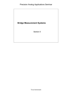 Bridge Measurement Systems