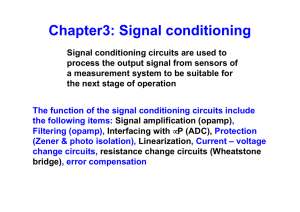 Chapter3: Signal conditioning