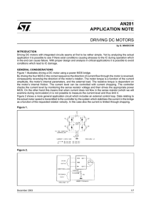 Driving DC motors - STMicroelectronics