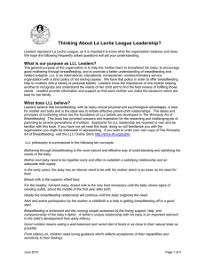 Thinking About LLL Leadership?