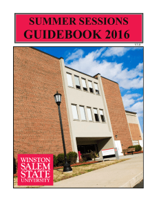 SUMMER SESSIONS GUIDEBOOK 2016 - Winston