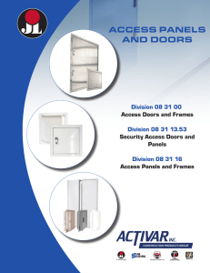 Access PAnels And doors - Activar Construction Products Group