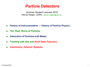 Particle Detectors - Indico