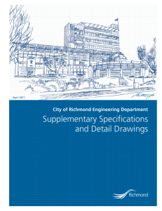 Supplementary Specifications and Detail Drawings