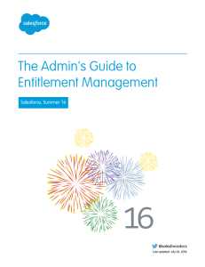 The Admin`s Guide to Entitlement Management