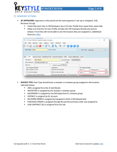 AP INVOICE REVIEW (Page 1 of 4)