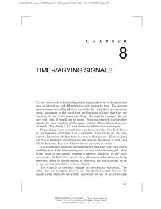 TIME-VARYING SIGNALS