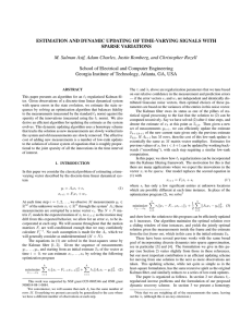 ESTIMATION AND DYNAMIC UPDATING OF TIME