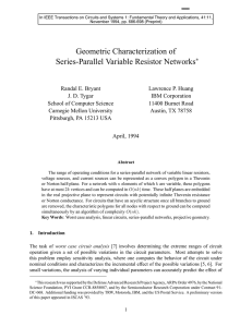 Geometric Characterization of Series