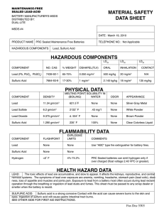 material safety data sheet hazardous components - Dual-Lite