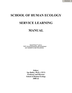 Web HEC Service Learning Manual