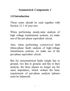 Notes 5: Symmetrical Components