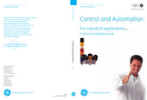 Control and signalling units