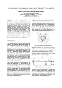 AN IMPROVED PERFORMANCE ANALYSIS OF A SHADED POLE