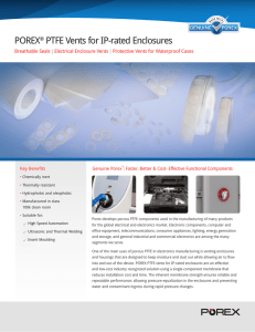 POREX® PTFE Vents for IP