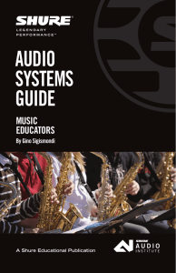 Audio Systems Guide for Music Educators