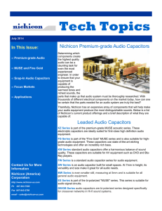 Audio Capacitors