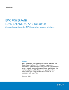 White Paper: EMC PowerPath Load Balancing and Failover