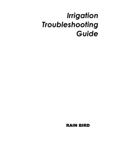 Irrigation Troubleshooting Guide