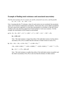 Example total resistance