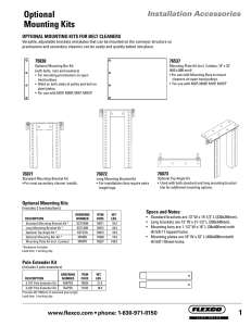 Optional Mounting Kits