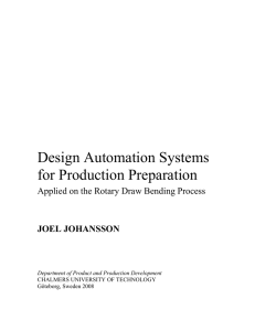 Design Automation Systems for Production Preparation