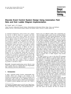 Discrete event control system design using automation Petri nets