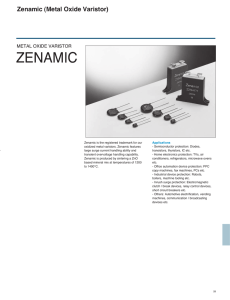 Zenamic (Metal Oxide Varistor)