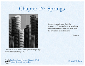 Chapter 17: Springs