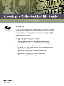Advantages of Sulfur-Resistant Film Resistors