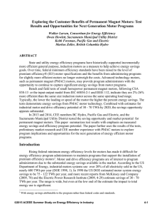 Exploring the Customer Benefits of Permanent Magnet Motors