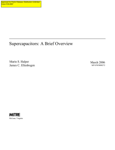 Supercapacitors: A Brief Overview