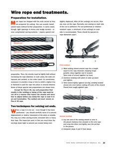 Wire rope end treatments. - Sharrow Lifting Products