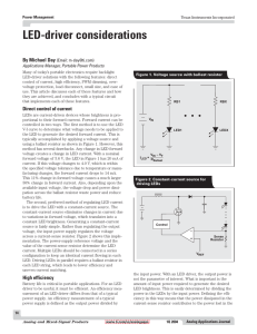 LED-driver considerations