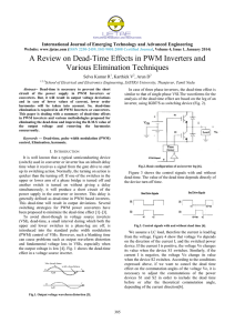 A Review on Dead-Time Effects in PWM Inverters and